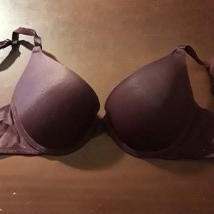 Victoria Secrets Pink 32B Purple Push Up Bra